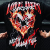 "Love Hits Harder..." Oversized Tee